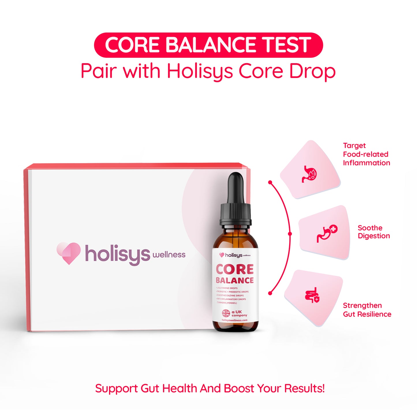 Holisys Vital Premium Sensitivity Bundle (Test + Energy & Stress Support Drops)