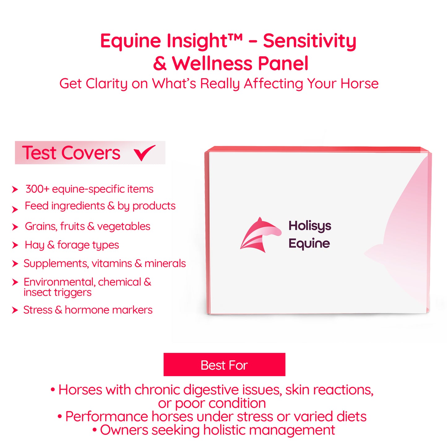 Equine Insight™️ – Equine Sensitivity & Wellness Panel