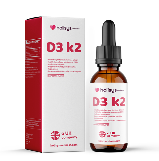 Holisys Vitamin D3 + K2 – Liquid Supplement Drops