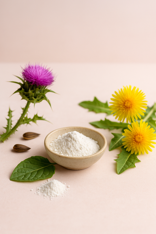 Aiding Detoxification: The Role of NAC, Milk Thistle &amp; Dandelion in Clearer Skin and Liver health.