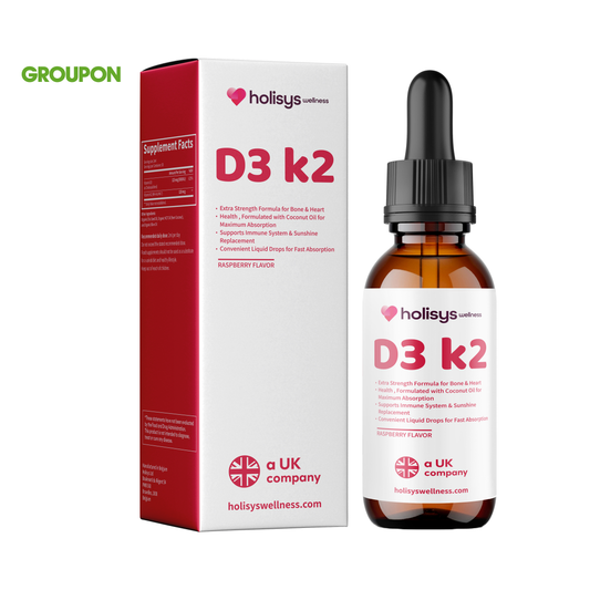 Holisys Vitamin D3 + K2 – Liquid Supplement Drops