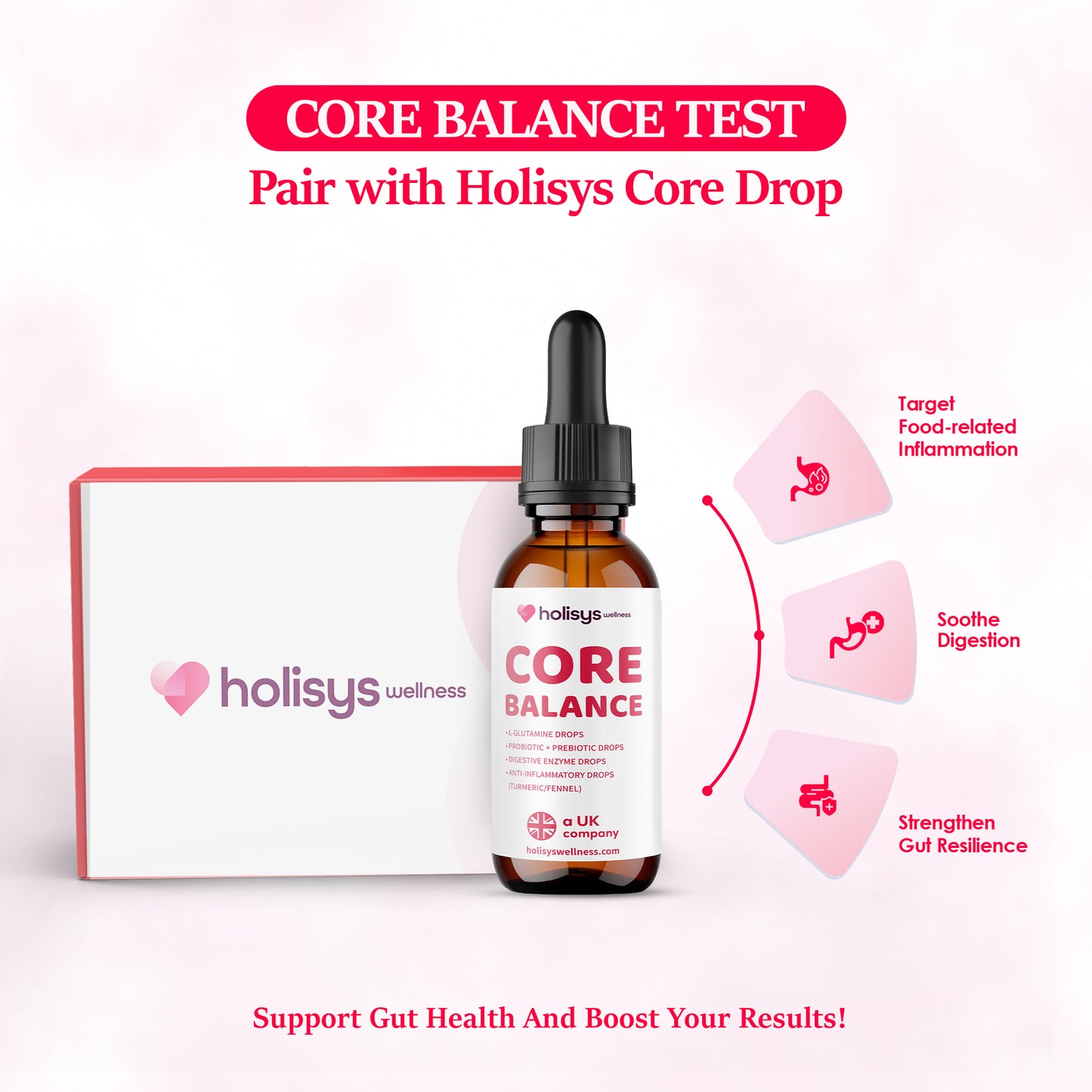 Holisys Test & Support Wellness Bundle  Intolerance Test + Targeted Drops