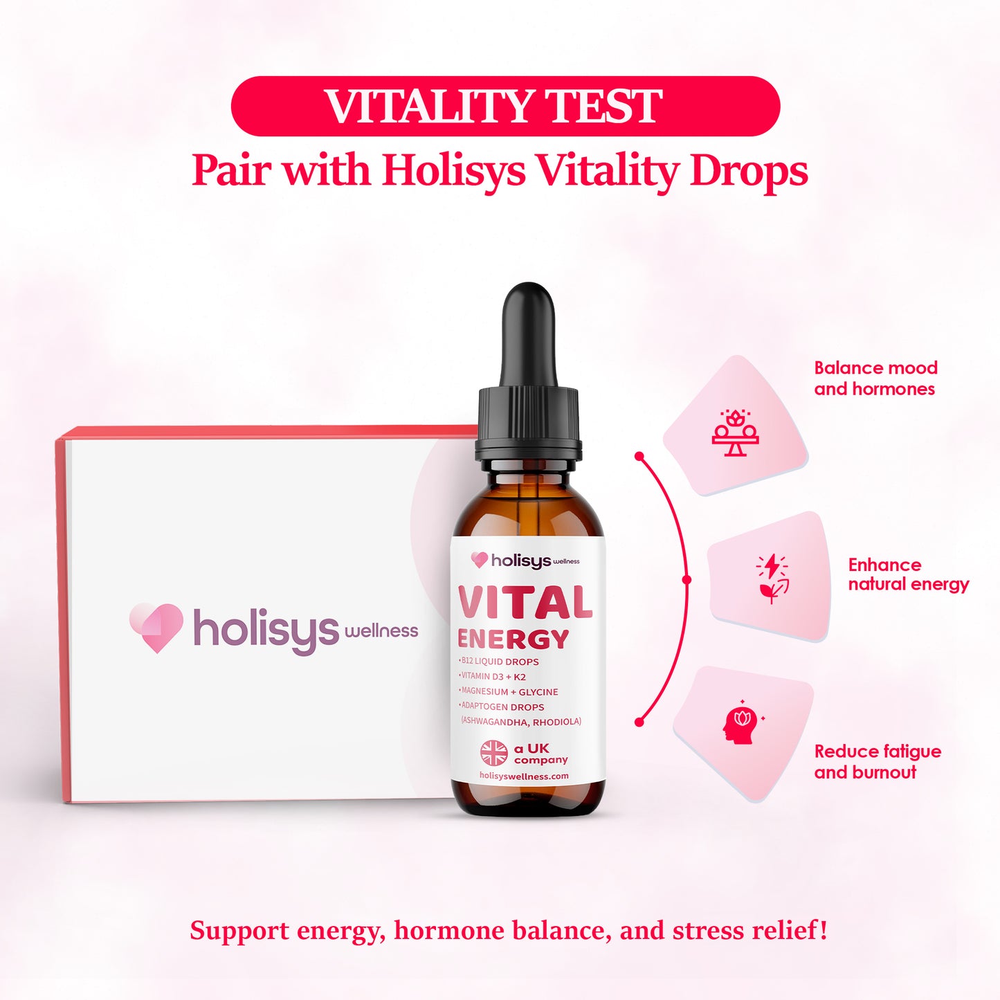 Holisys Test & Support Wellness Bundle  Intolerance Test + Targeted Drops