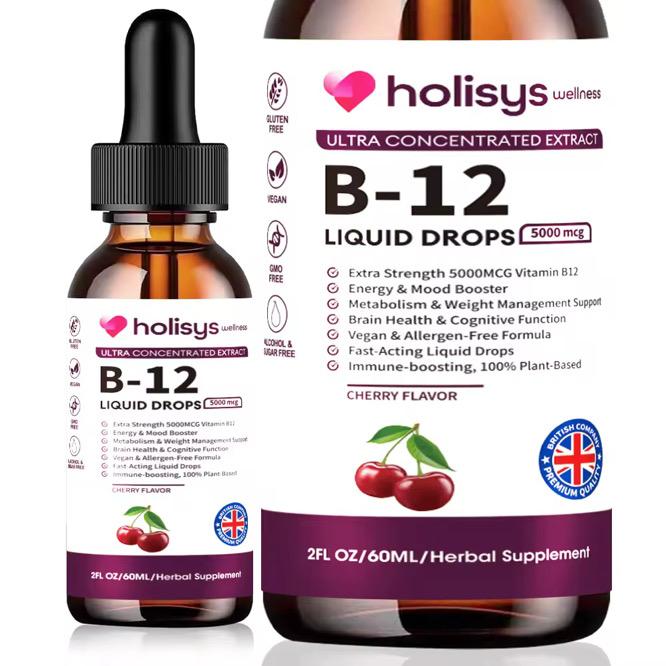 Holisys Wellness Premium Supplement Bundle (Multivitamin, D3+K2, B12 & Graviola Drops) £96.00 GBP