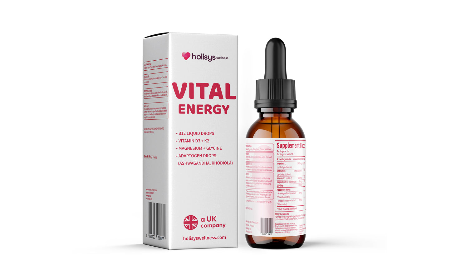 Energy, Hormone &amp; Sensitivity Test + Vitality Energy &amp; Stress Support Drops