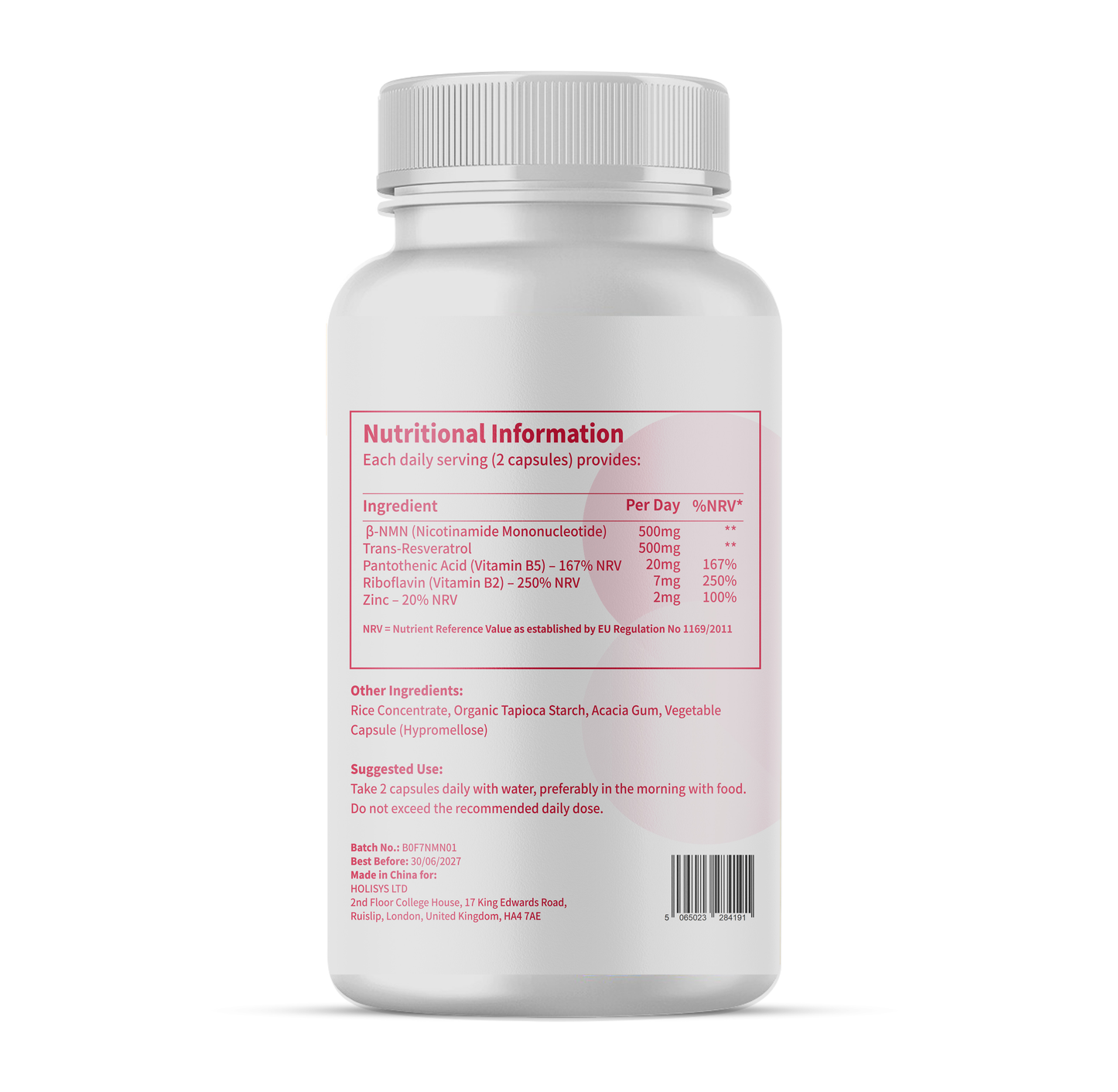 NEW Holisys NMN – Nicotinamide Mononucleotide Tablets